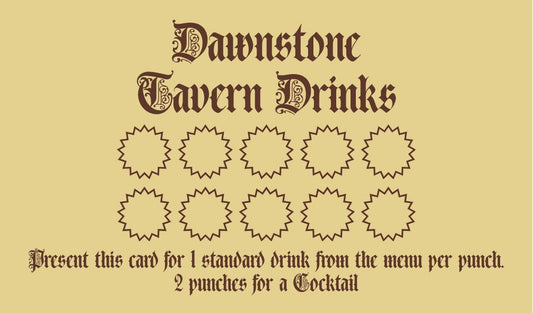 Drachen Tavern Drink Tickets